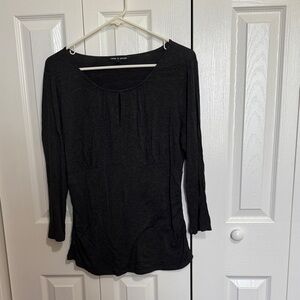Cable & Gauge Black Long Sleeve Top